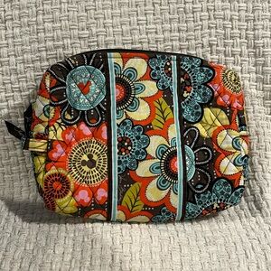 Vera Bradley Blue and Red Travel Bag Quilted Design